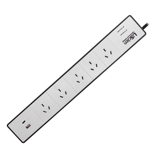 5 A/C AU USB power strip surge protector SP05CA