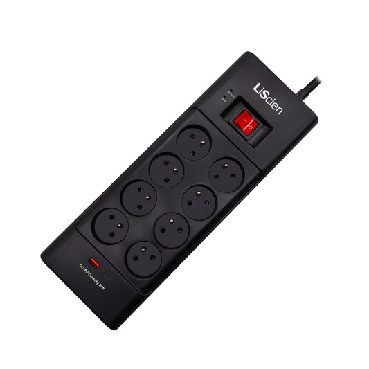 8 A/C French Outlets Power Strip Surge Protector with USB Ports SP08DF